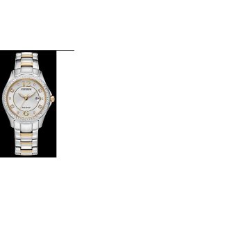 Luxurious timepiece with white dial, crystal case and intricate detailing, perfect for any elegant dress occasion.