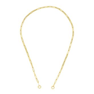 Split Paperclip Chain in 14k Yellow Gold 20" Length