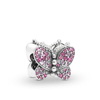 Pandora Pink Pavé Butterfly Charm