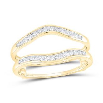 Enhancer Wedding Band with .25ctw Round Diamonds in 14k Yellow Gold