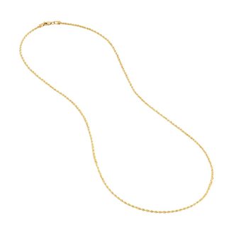 Rope Chain 1.8mm in 10k Yellow Gold 24" Length