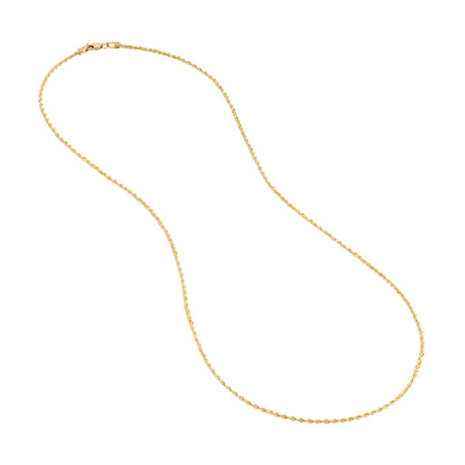 Rope Chain 1.8mm in 10k Yellow Gold 24" Length