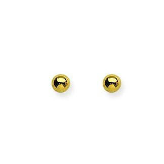Earrings Yellow Gold 14K Ball Stud