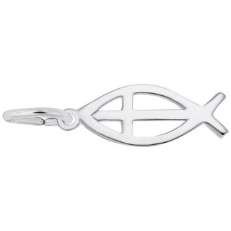 Ichthus Charm in Sterling Silver by Rembrandt Charms