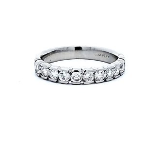 Pre-Owned Wedding Band with .33ctw Round Diamonds in Platinum