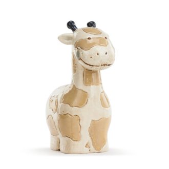 This adorable and meaningful keepsake features a pair of colorful giraffes standing against an ark. Created by DEMDACO, it doubles as a whimsically artistic coin bank, perfect for teaching young children about savings. Crafted from durable materials for longevity, it bestows a blend of style, functionality, and a touch of biblical romance in any room.