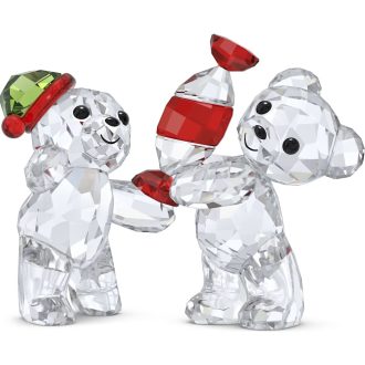 Experience a festive sparkle with the endearing Kris Bear, current edition for 2023. Emanating charm in clear and coloured crystals, this annual limited version reflects artisan craftsmanship, elegance, and expertise. Act the perfect festive centerpiece or a lovely meaningful present for that distinct person in your life. A joyous addition to any Swarovski devotee's collection.