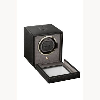 This high-quality accessory securely houses and wind watches with precision. Crafted with elegant black vegan leather, it offers style and durability. It employs silent synchronization to gently maintain movement of timepieces when not worn. Perfect for collectors and lovers of fine horology, enhancing functionality while also adding a touch of class to your decor.