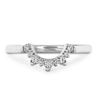 Hearts on Fire Behati Tiara Band with .11ctw Round Diamonds in 18k White Gold