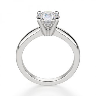Solitaire Engagement Ring with .23ctw Round Diamond in 14k White Gold