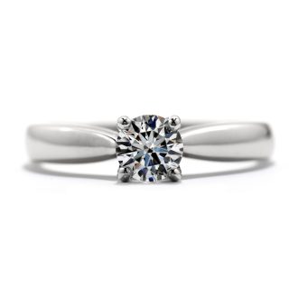 Revel in the beauty of this exquisite engagement ring from the Serenity Select collection. Complete with a round-shaped diamond of 1.22 carat that boasts a remarkable J color grade and VVS1 clarity, encased in 18K white gold. Radiating sheer elegance, this piece impressively exhibits world-class craftsmanship and classic charm.