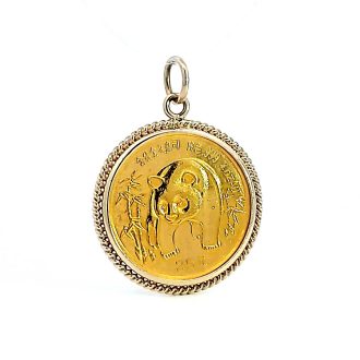 1986 Gold Panda Coin Necklace