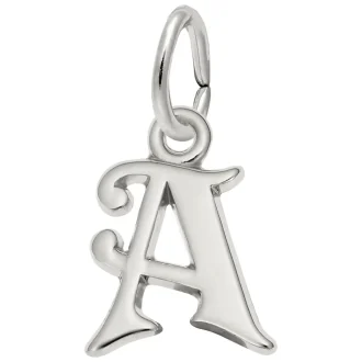 Ss Initial "A" Charm