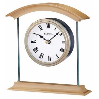 This elegant timepiece boasts a traditional brass design, exuding a luxurious vintage charm. Ideal for table top display, the aesthetic embodiment of English craftsmanship from Bristol etches sophistication. The clear, uncluttered clock face promotes effortless time-reading whilst its compact yet prominent look stands as a remarkable addition to your home or office dAcor.