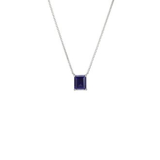 This stunning SS Tanz Color Cush CZ Drop Pendant with 17" Chain is perfect for adding a touch of sparkle to any outfit. The cushion cut crystal is encased in a sleek sterling silver setting for a timeless look.