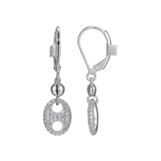 Sophisticated elegance exudes from these sparkling Marina leverback earrings. Rendered in stylish rhodium, their defining feature is the captivating CZ drop, an element sure to catch every eye. Brought to you by SS Elle's "Espion" collection, they portray an effortless blend of modern glam and classic chic.