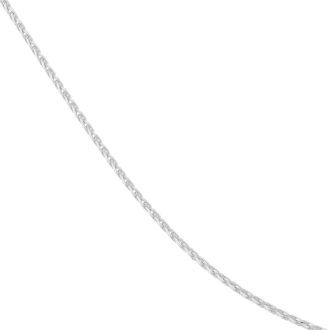 Wheat Chain .85mm in 14k White Gold 18" Length