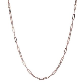 Featuring high-quality stainless steel, get captivated by this exquisite 17-inch oval link chain, coated with a rich rolled gold plate for an added touch of stunning elegance. Brimming with undeniable durability and style, this chain complements every wardrobe perfectly, ensuring absolute owner satisfaction. Perfect for a sophisticated and sleek designer aspiration.