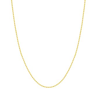 Rope Chain 1.56mm in 10k Yellow Gold 24" Length