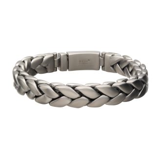 This is a strikingly large bracelet composed of double linked Spiga style chains. Its eye-catching appearance is achieved using high-quality stainless steel with a matte finish. Its robust design complements a bold look and it appeals to the stylish man who values quality craftsmanship and distinctive details. Great addition to any men's jewelry collection.
