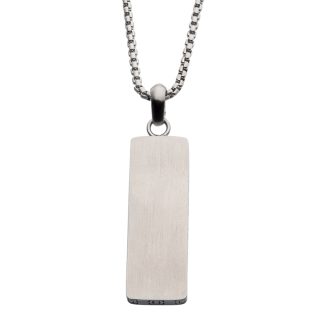 Inox Men's Dog Tag Necklace in Stainless Steel