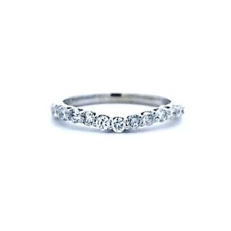 Pre-Owned 14 Karat White Gold 0.33CTW Diamond Wedding Band Ring