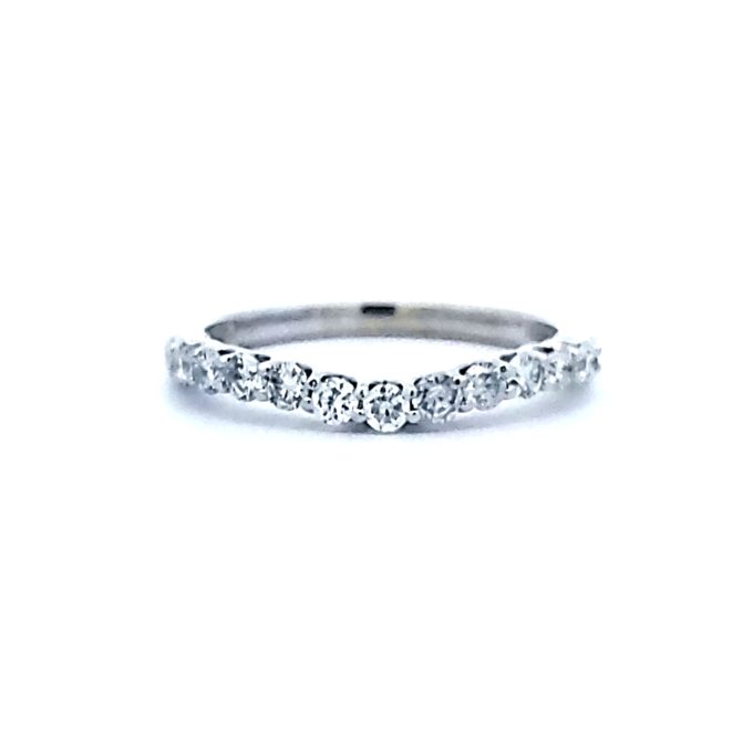 Pre-Owned 14 Karat White Gold 0.33CTW Diamond Wedding Band Ring