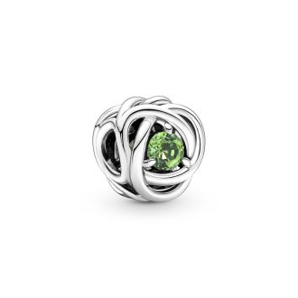 Pandora August Spring Green Eternity Circle Charm