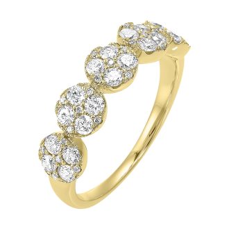 Anniversary Band with .75ctw Round Diamonds in 14k Yellow Gold