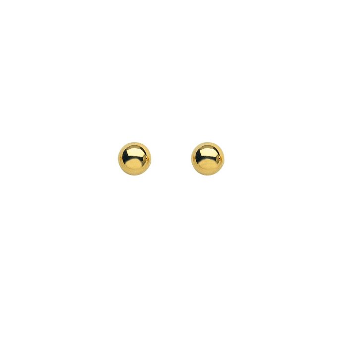 8mm Ball Stud Earrings in 14k Yellow Gold