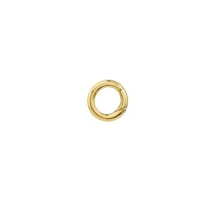 Round Push Lock in 14k Yellow Gold