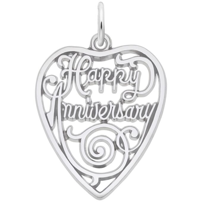 Rembrandt Happy Anniversary Heart Charm