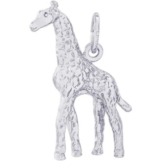 Giraffe Charm in Sterling Silver by Rembrandt Charms