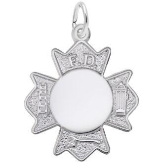 Rembrandt Fire Department Badge Charm