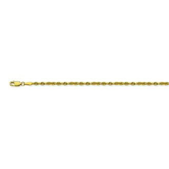 Rope Chain 2.1mm in 10k Yellow Gold 24" Length