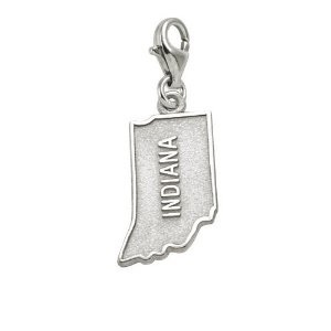 Sterling Silver Indiana Charm