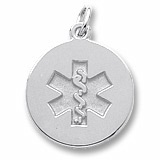 Medical Charm in Sterling Silver by Rembrandt Charms