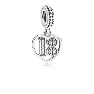 18th Celebration Dangle Charm