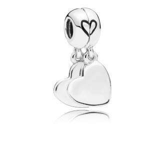 Mother & Son Heart Split Dangle Charm