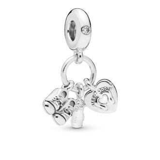 Pandora Baby Bottle and Shoes Dangle Charm