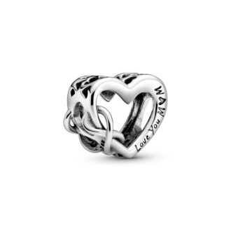 Love You Mum Infinity Heart Charm