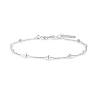 Ania Haie 7-Inch Sterling Silver Beaded Chain Bracelet