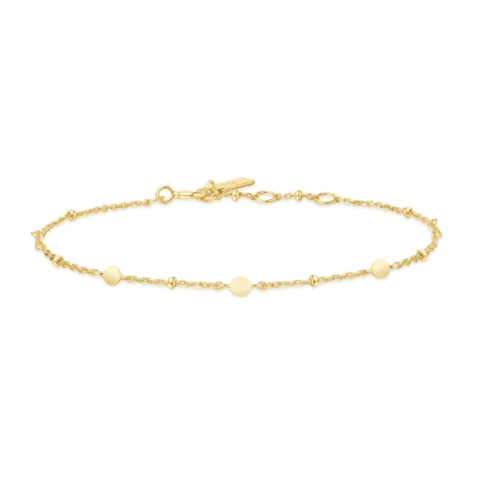 Ania Haie Yellow Gold Plated Disc Station Bracelet