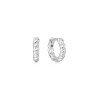 Ania Haie Small Textured Huggie Hoop Earrings