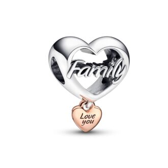 Pandora Love You Family Heart Charm