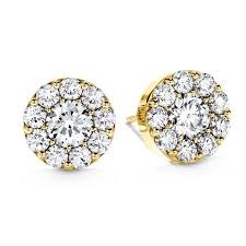 Hearts on Fire Fulfillment Earrings with .51ctw Round Diamonds in 18k Yellow Gold