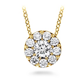 Hearts on Fire Fulfillment Necklace with .27ctw Round Diamonds in 18k Yellow Gold