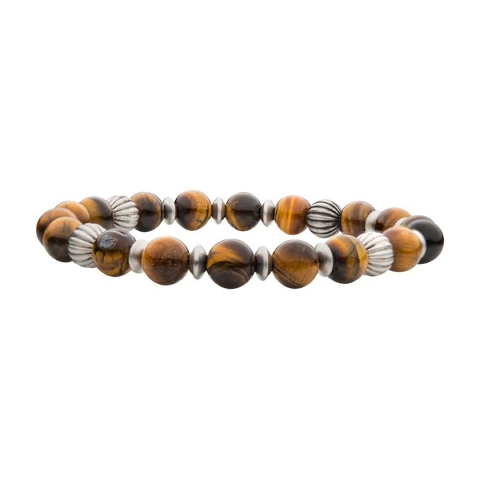 Inox Men's Beaded Bracelet