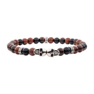 Inox men's Stonehenge Beaded Bracelet