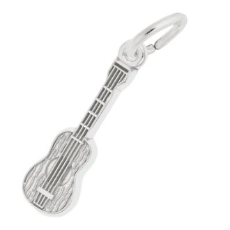 Rembrandt Guitar Charm in Sterling Silver